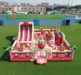 T6-7125 Gioco Gonfiabile a Tema Strawberry Shortcake