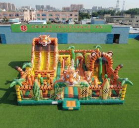T6-7139 Parco Giochi Gonfiabile a Tema Tigre