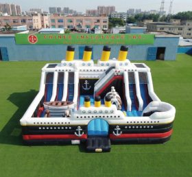 T6-7142 Parco Giochi Gonfiabile a Tema Titanic