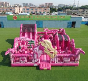 T6-7153 Gioco Gonfiabile a Tema Barbie