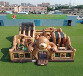 T6-7155 Parco Giochi Gonfiabile a Tema Orso