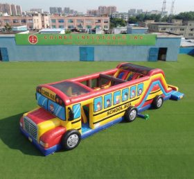 T6-7156 Parco Giochi Gonfiabile a Tema Autobus