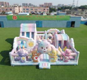 T6-7157 Giostra Gonfiabile a Tema Care Bears