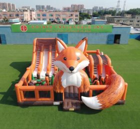 T6-7174 Parco Giochi Gonfiabile a Tema Volpe