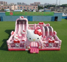 T6-7180 Parco Giochi Gonfiabile a Tema Hello Kitty