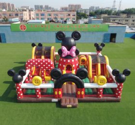 T6-7189 Parco Giochi Gonfiabile a Tema Mickey & Minnie