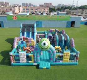 T6-7193 Parco Giochi Gonfiabile a Tema Monsters Inc