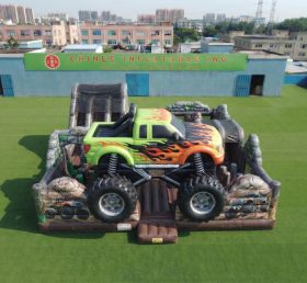 T6-7195 Tema Monster Trucks Gonfiabile da Divertimento
