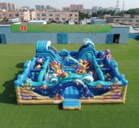 T6-7197 Parco Giochi Gonfiabile a Tema Oceano