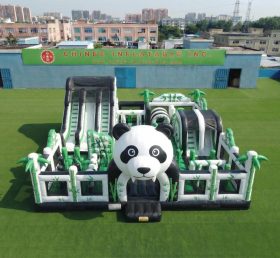 T6-7200 Parco Giochi Gonfiabile a Tema Panda