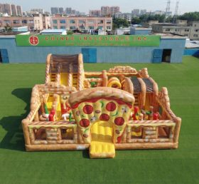 T6-7207 Parco Giochi Gonfiabile a Tema Pizza