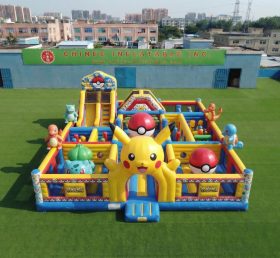 T6-7208 Parco Giochi Gonfiabile a Tema Pokemon