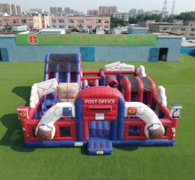 T6-7210 Parco divertimenti gonfiabile a tema ufficio postale