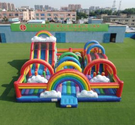 T6-7211 Parco Giochi Gonfiabile a Tema Arcobaleno