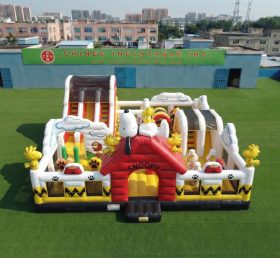 T6-7216 Parco Giochi Gonfiabile a Tema Snoopy