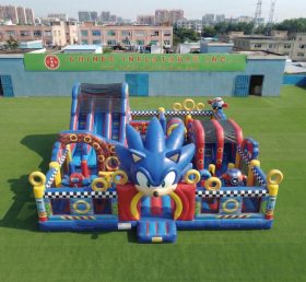 T6-7217 Parco Giochi Gonfiabile a Tema Sonic