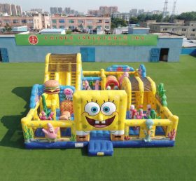 T6-7220 Parco Giochi Gonfiabile a Tema SpongeBob