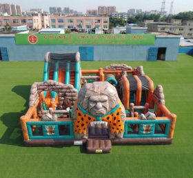 T6-7226 Parco Giochi Gonfiabile a Tema Flintstones