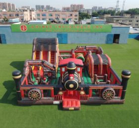 T6-7232 Giostra Gonfiabile a Tema Treno