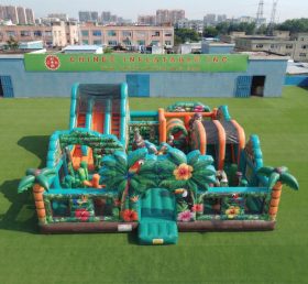 T6-7233 Parco divertimenti gonfiabile a tema tropicale