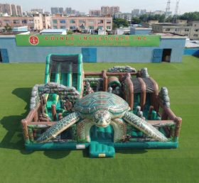 T6-7234 Parco Giochi Gonfiabile a Tema Tartaruga