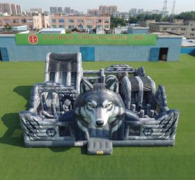 T6-7240 Parco Giochi Gonfiabile a Tema Lupo