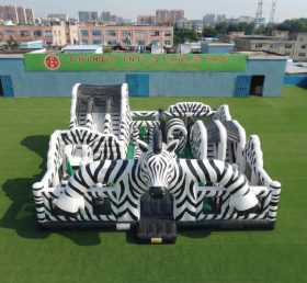 T6-7241 Parco Divertimenti Gonfiabile a Tema Zebra