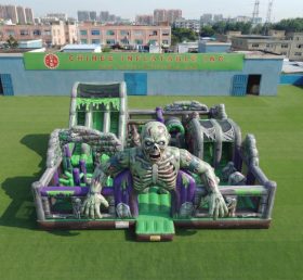 T6-7242 Parco Giochi Gonfiabile a Tema Zombie