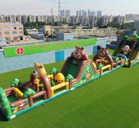 T7-4518 Percorsi a Ostacoli Gonfiabili a Tema Boonie Bears