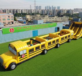 T7-4519 Percorsi a ostacoli gonfiabili a tema autobus