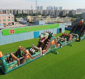 T7-4535 Percorso a Ostacoli Gonfiabile a Tema Dinosauro