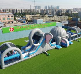 T7-4545 Percorsi a Ostacoli Gonfiabili a Tema Elefante