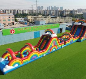 T7-4616 Percorsi a ostacoli gonfiabili a tema arcobaleno