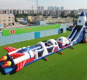 T7-4619 Percorsi a Ostacoli Gonfiabili a Tema Razzo