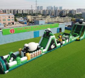 T7-4624 Percorsi a ostacoli gonfiabili a tema Shaun the Sheep