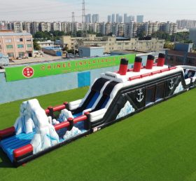 T7-4654 Percorso a ostacoli gonfiabile a tema Titanic