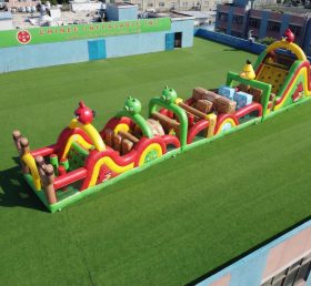T7-4679 Percorsi a ostacoli gonfiabili a tema Angry Birds