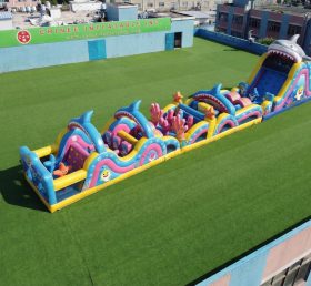 T7-4681 Percorsi a ostacoli gonfiabili a tema Baby Shark