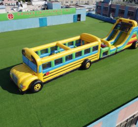 T7-4693 Percorsi a Ostacoli Gonfiabili a Tema Autobus