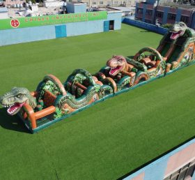 T7-4710 Percorsi a ostacoli gonfiabili a tema dinosauro
