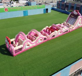 T7-4739 Percorsi ad ostacoli gonfiabili a tema Hello Kitty