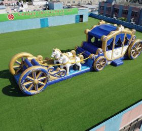 T7-4741 Percorsi a ostacoli gonfiabili a tema carrozza trainata da cavalli