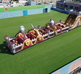T7-4749 Percorsi a ostacoli gonfiabili a tema cavaliere