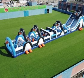 T7-4782 Percorsi a ostacoli gonfiabili a tema pinguino