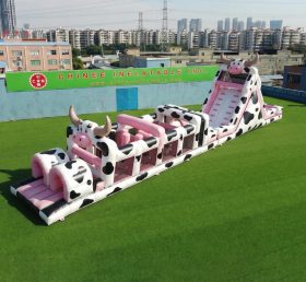 T7-4886 Percorso a Ostacoli Gonfiabile a Tema Mucca