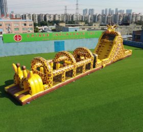 T7-4914 Percorsi a ostacoli gonfiabili a tema giraffa