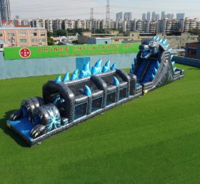 T7-4915 Percorsi a ostacoli gonfiabili a tema Godzilla