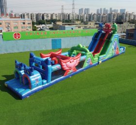 T7-4960 Percorsi a Ostacoli Gonfiabili a Tema PJ Masks