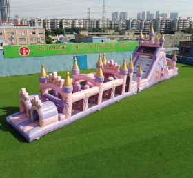 T7-4967 Percorsi a Ostacoli Gonfiabili a Tema Feste delle Principesse