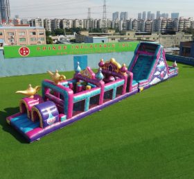 T7-4977 Percorsi a ostacoli gonfiabili a tema Shimmer & Shine